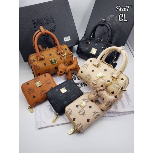 💥MCM​ box​set​💥หมอน​mcm+กระเป๋า​ตังค์​