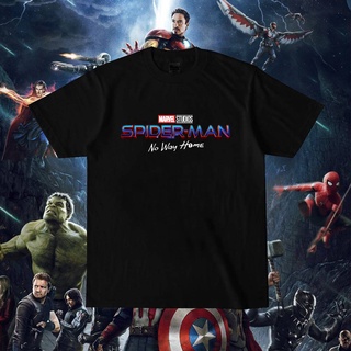 ระบายอากาศได้ เสื้อยืดคอกลมพิมพ์ลาย Marvel Spider-Man ลําลองสําหรับผู้ชายสีขาวสีดําขนาด S-4Xl ง่าย