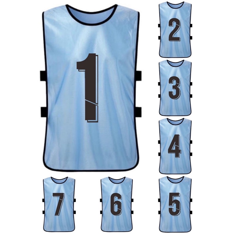 เสื้อเอี่ยมกีฬา เสื้อซ้อมบอล 💥แพ็ค7ตัว พร้อมส่ง คุ้มสุดๆ💥 - รูปที่ 2