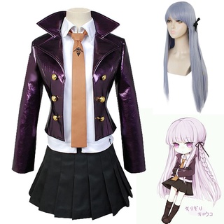 ชุดคอสเพลย์ Dangan-Ronpa Danganronpa Kyoko Kirigiri พร้อมถุงมือ