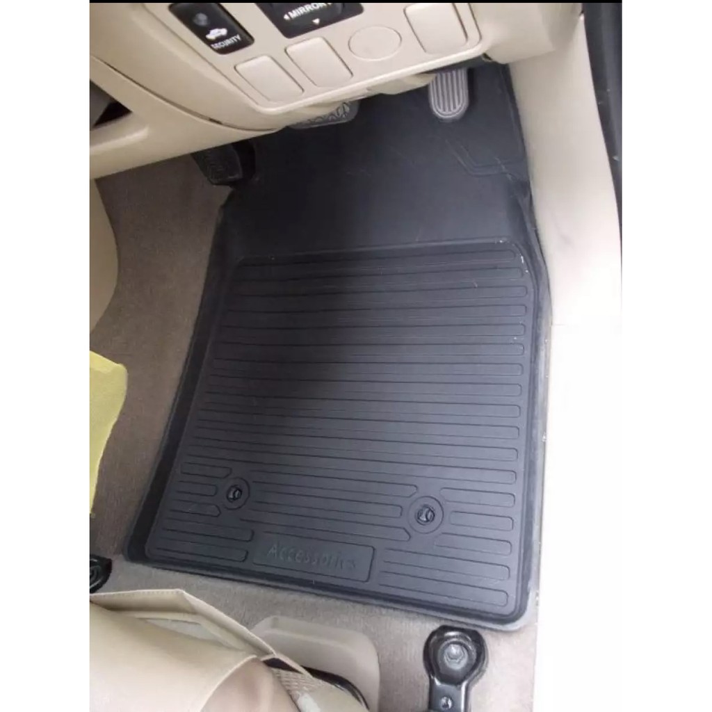 (เฉพาะคู่หน้า)  ผ้ายางปูพื้นรถยนต์ เข้ารูป ยกขอบ กันน้ำ TOYOTA VIGO พรมรถยนต์ พรมรองพื้นรถ พรมยาง - รูปที่ 3