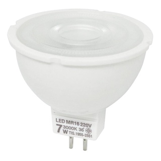 หลอด LED หลอดไฟ LED RACER MR16 7 วัตต์ WARMWHITE GU5.3