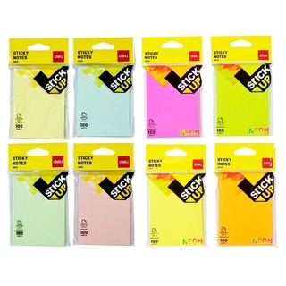 STICKY NOTE กระดาษโน๊ตกาว 76X101MM 100 Sheets DELI A014-024