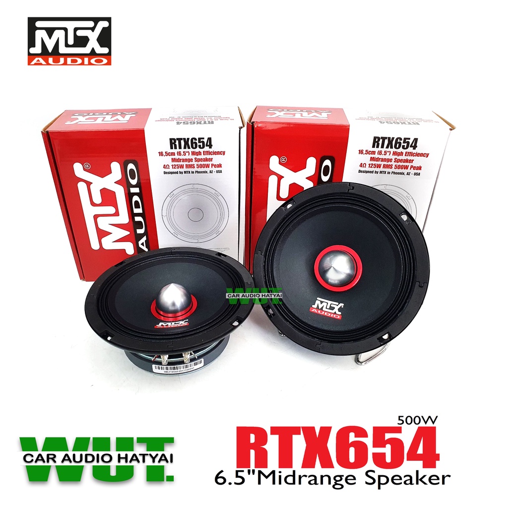 MTX Mirange Speaker ลำโพงเสียงกลาง มิดโล 6.5นิ้ว 500วัตต์ MTX รุ่น RTX654 (สินค้าของแท้ประกันบริษัท) 1คู่