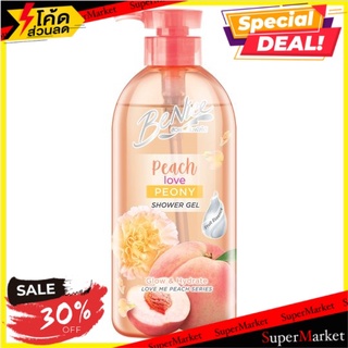 🔥สินค้าขายดี!! บีไนซ์ พีช เลิฟ พีโอนี่ เจลอาบน้ำ 450มล. Be Nice Peach Love Peony Shower Gel 450ml