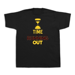 แขนสั้นcrew neckเสื้อยืด ลาย Hourgl time under timer แนวตลก สําหรับผู้ชายสามารถปรับแต่งได้S-XXXXL