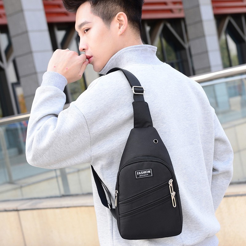 KOREA(KR1211) กระเป๋าคาดอกผู้ชายแฟชั่นสุดเท่ คาดอกผู้ชาย