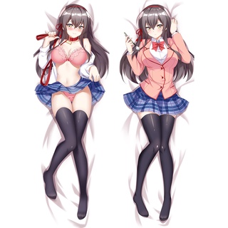 ปลอกหมอนอิง ลายการ์ตูนอนิเมะ Kawaikereba Hentai demo Suki ni Natte Kuremasuka ขนาด 50x150 ซม.