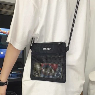 Sacoche Bag กระเป๋าสายเชือก สะพายข้าง ใส่มือถือ งานแบรนด์