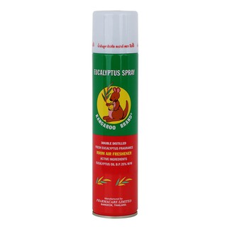 น้ำหอมปรับอากาศ ปรับอากาศสเปรย์น้ำมันยูคาลิปตัส จิงโจ้ 300 มล.AIR FRESHENER SPRAY KANGAROO EUCALYPTUS 300ML