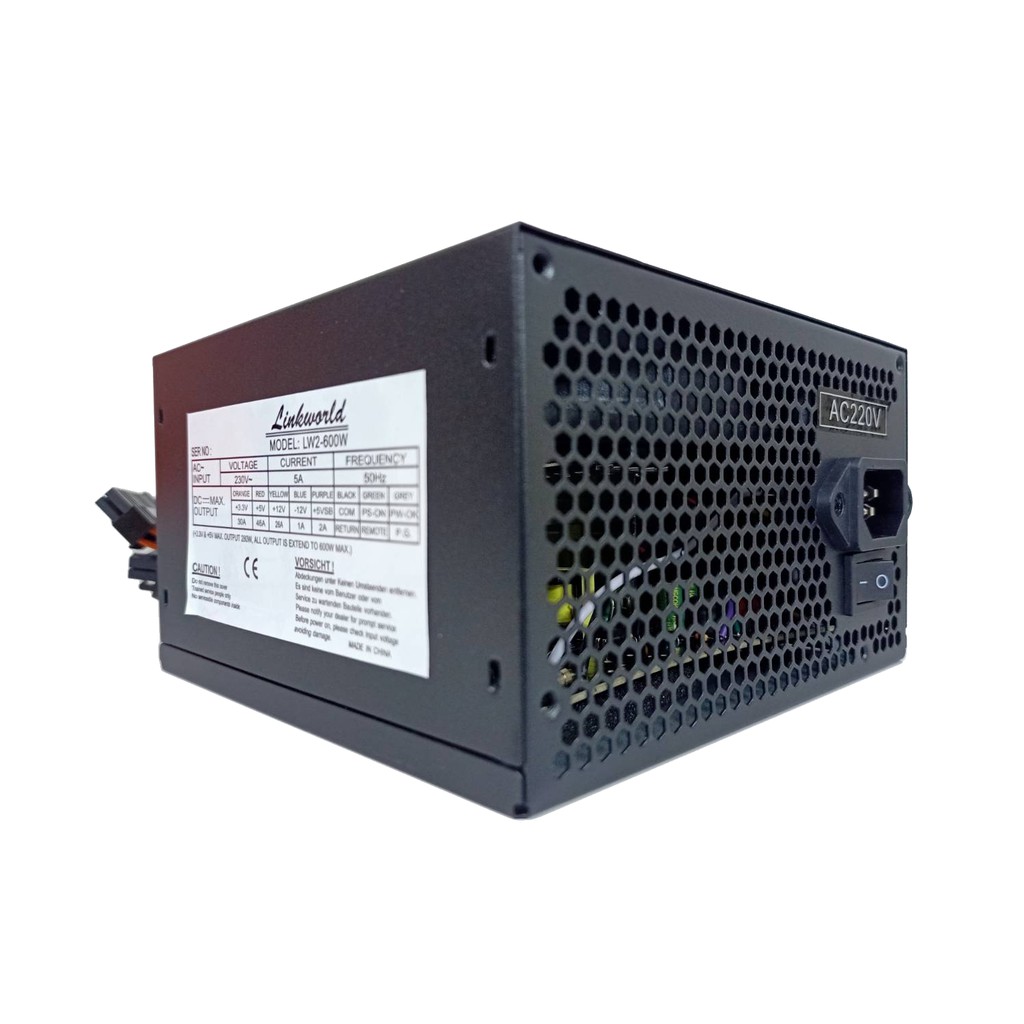 ⚡️มีส่งด่วน Power supply 600W /550W /450W GEARMASTER / GPS-001 มีสาย 24Pประกัน 1ปี