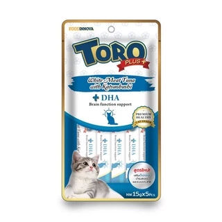 แมวเลีย โทโรโทโร่ พลัส toro toro plus 15 กรัม (แพ็ค5 ซอง)