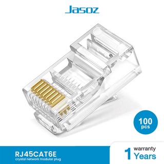 Jasoz Modular Plug Cat6E หัวแลน ตัวผู้ (100หัว/กล่อง)