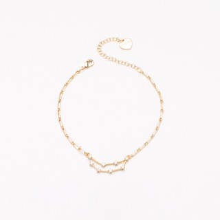 Nakamol - สร้อยข้อมือราศี ดามสัญลักษณ์สีทอง Zodiac Celestial Gold Bracelet