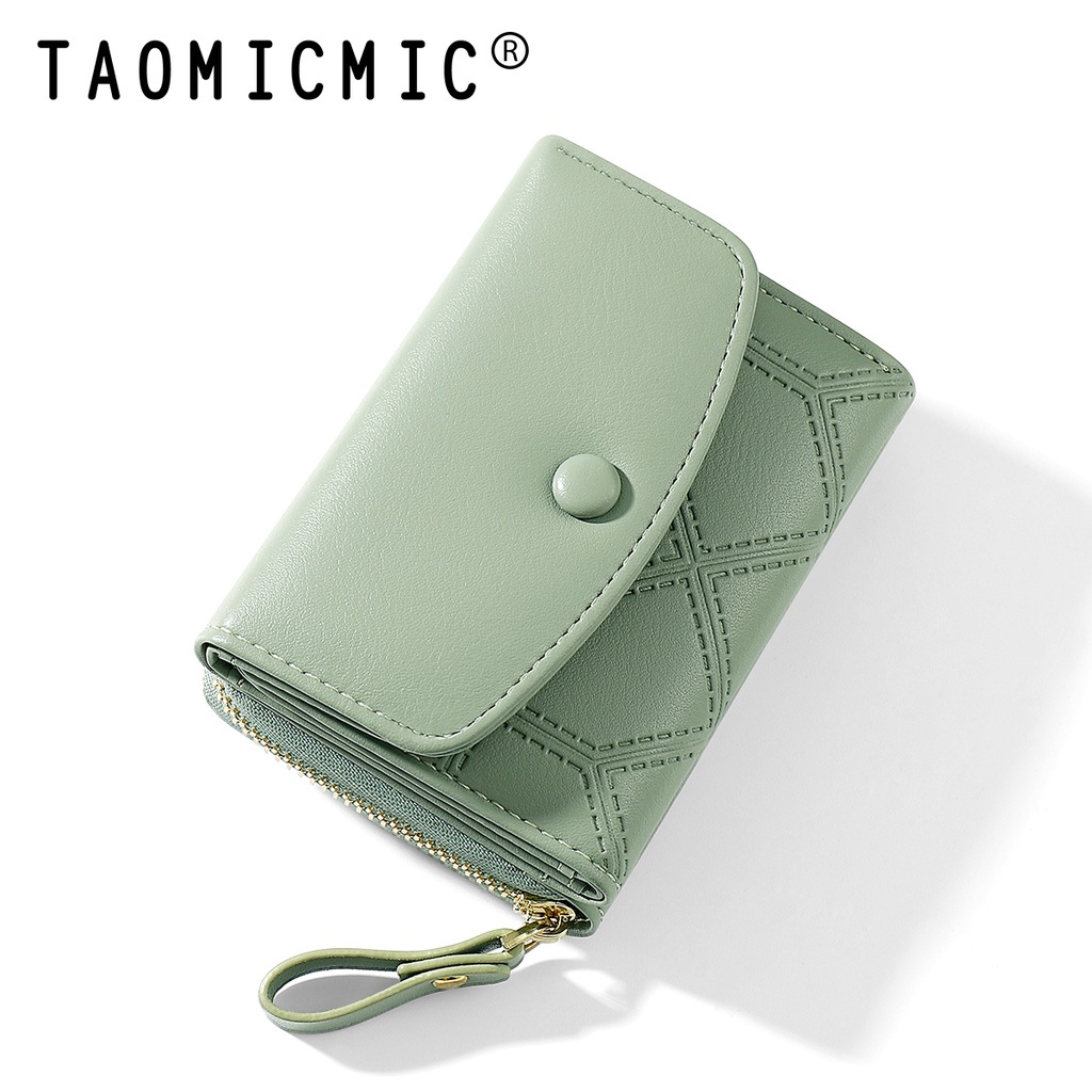 I'mBagY8024#NEW#กระเป๋าสตางค์ผู้หญิง สินคัาพร้อมส่งTAOMICMICกระป๋าตังค์ใบสั้นใบเล็ก กระเป๋าแฟชั้นเกาหลี