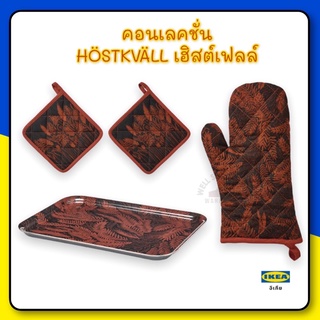 HÖSTKVÄLL เฮิสต์เฟลล์ ถาด, ดำ/แดง20x28 ซม.