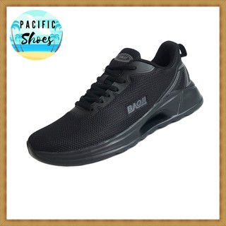 BAOJI รองเท้าผ้าใบชายบาโอจิ รุ่น BJM610 สีดำ รองเท้าผ้าใบสีดำ by Pacific Shoes