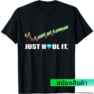 เสื้อยืดพิมพ์ลาย Just Hodl It Stonk Hold It ประดับเพชรสําหรับผู้หญิง