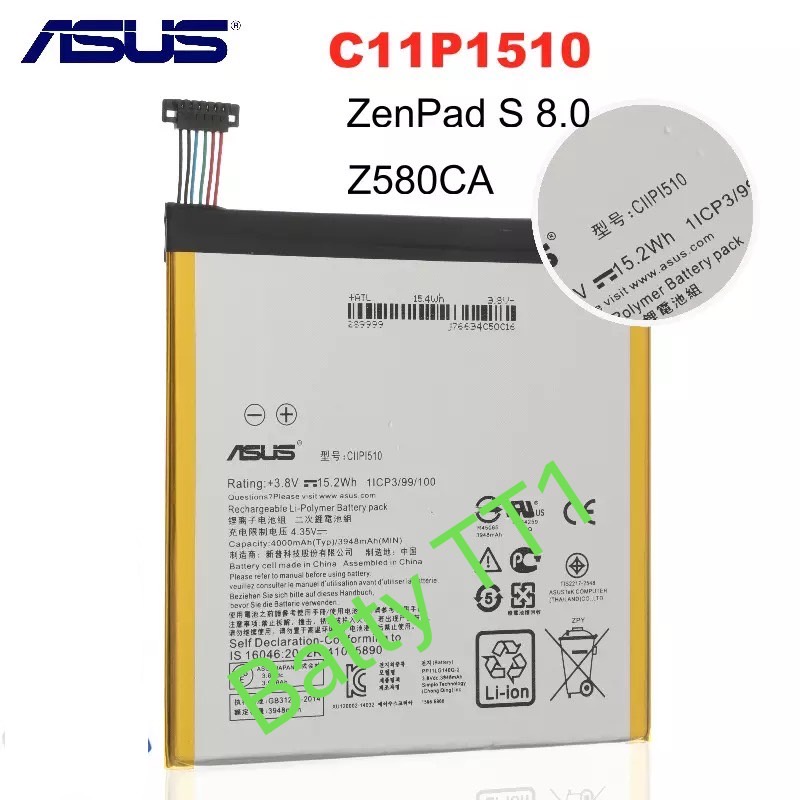 แบตเตอรี่ ASUS ZenPad S 8.0 Z580CA  C11P1510 4000mAh ประกัน 3 เดือน