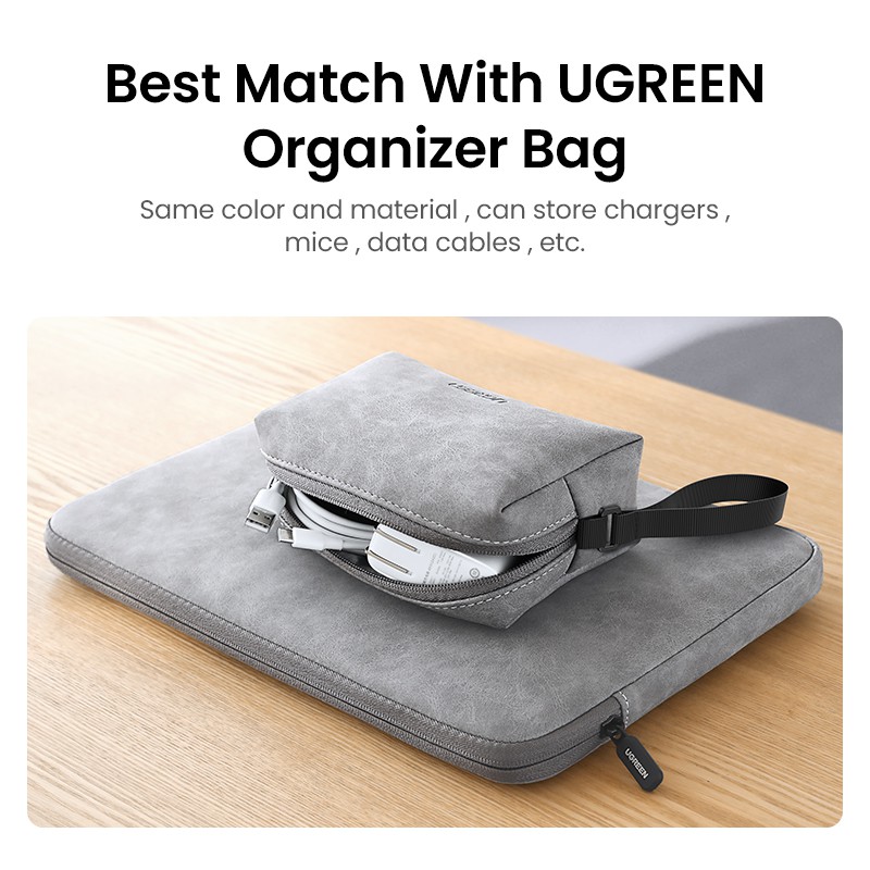 Ugreen Tas เคสกระเป๋าใส่แล็ปท็อป กันน้ํา สําหรับ Macbook Air 13.3 นิ้ว Macbook Pro M1 iPad 2021