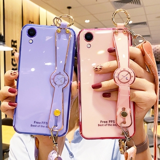 Huawei P30 Pro P40 Pro Mate 20 Pro Mate 30 Pro Y9 Prime 2019 Nova 3 Luxury Soft TPU Wrist Strap Holder Phone Case with Free Lanyard