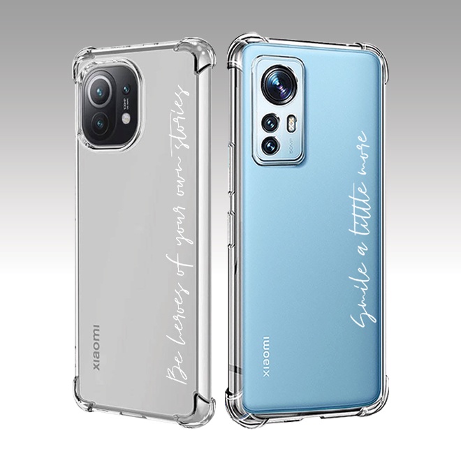 เคสพิมพ์ชื่อ รุ่น Anti-Shock สำหรับ Xiaomi 12 / 12 Pro / 11T / Mi 11 / Lite / 10T 5G / 9T / Poco X3 