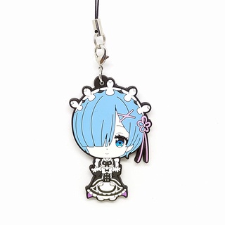 Rem (เรม) พวงกุญแจการ์ตูน Re:Zero kara Hajimeru Isekai Seikatsu (รีเซทชีวิต ฝ่าวิกฤตต่างโลก) ลิขสิทธิ์แท้จากญี่ปุ่น