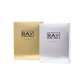 มาร์คหน้า Ray มีทั้งสีเงินและสีทองgold facial mask ยกกล่อง10แผ่น