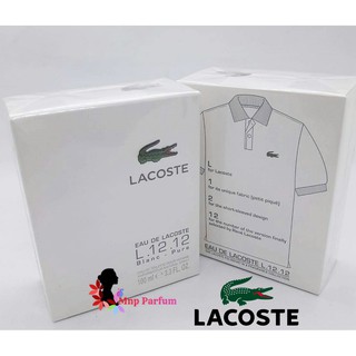 Lacoste L.12.12 Blanc Pure Edt 100 ml. ( กล่องซีล )