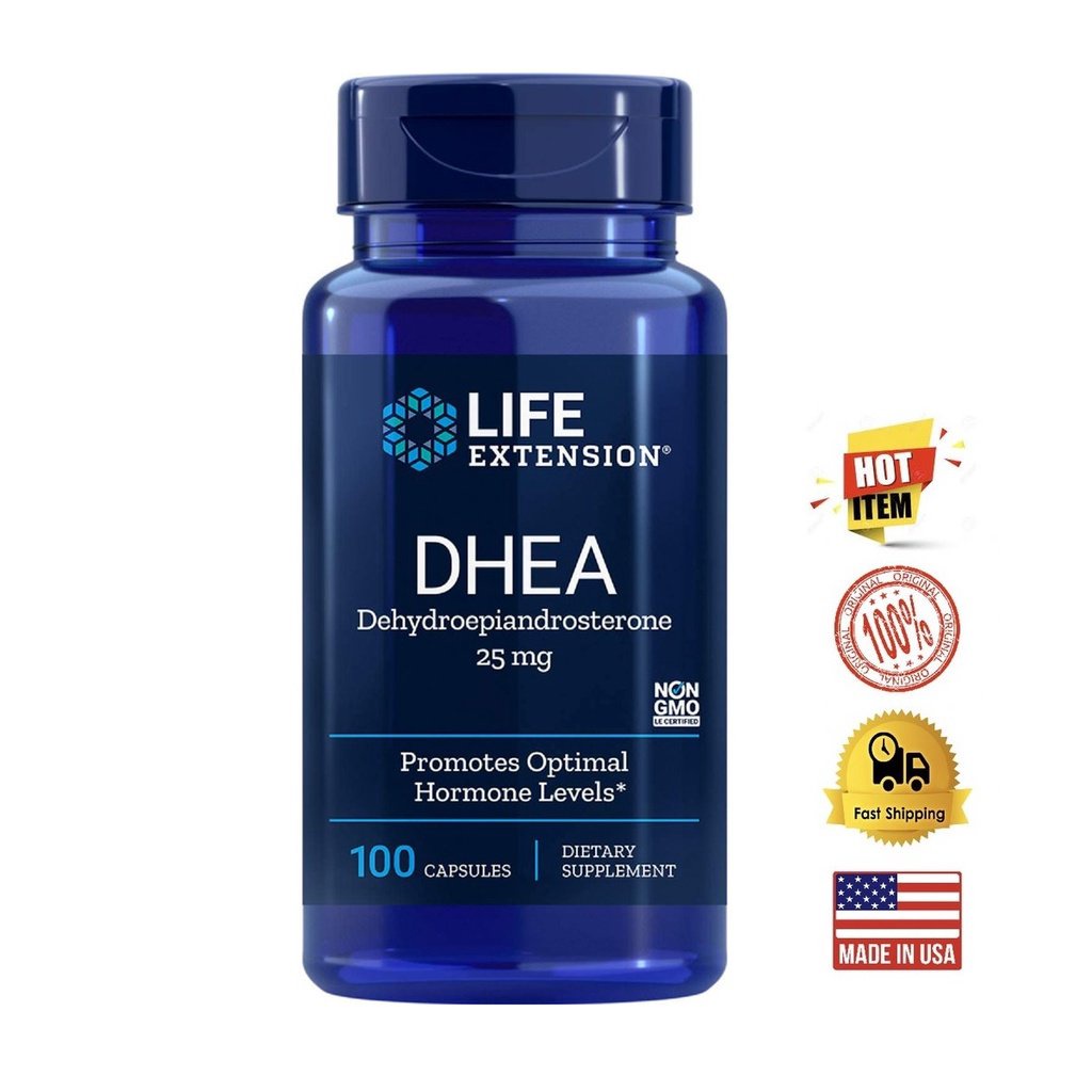 Ready StocksLife Extension DHEA 25mg 100 TabletsCapsules Made in USA