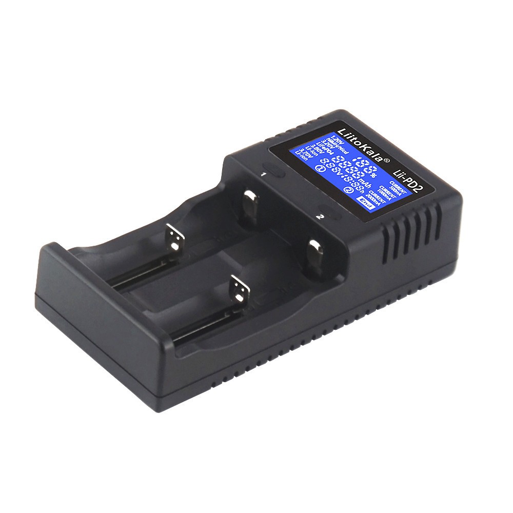 เครื่องชาร์จถ่าน LiitoKala Lii-PD2 รองรับ 26650，21700，20700, 18650, 18490, 18350 AA AAA - Battery Charger（ของแท้100%)