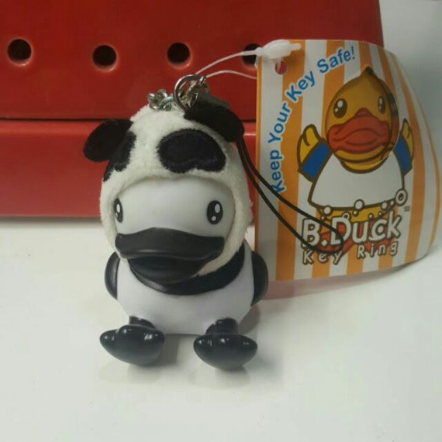 พวงกุญแจน้องเป็ด bduck ใส่ชุดแพนด้า