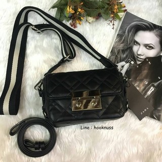 ZARA DOUBLE LOOK QUILTED MINI CROSSBODY BAG