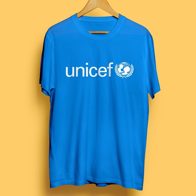 👕✨ผ้าฝ้าย พิมพ์ลายจักรวาล Unicef United Nations แบบกําหนดเอง