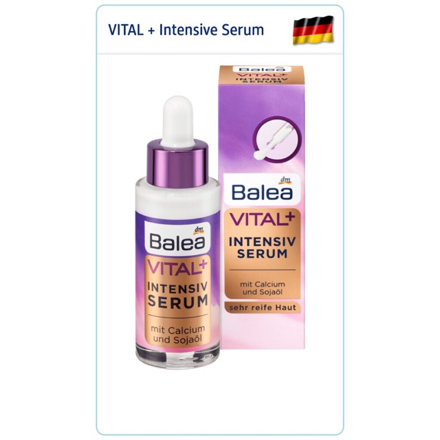 ซีรั่มบำรุงผิวสูตรเข้มข้น Balea Vital+ Intensive Serum 30 ml ของแท้จากเยอรมัน