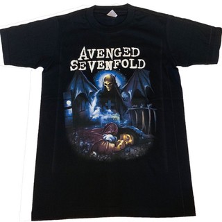 เสื้อยืดผ้าฝ้ายพรีเมี่ยมเสื้อ Avenged Sevenfold เสื้อวง เสื้อวงดนตรี