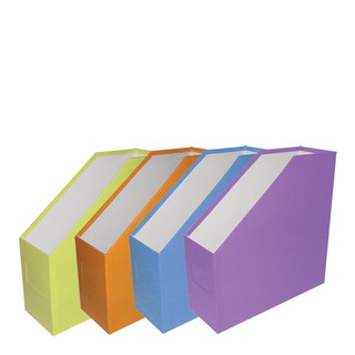 คิวบิซ กล่องใส่เอกสาร 1 ช่อง คละสี Q-Biz Document Box 1 Compartment Assorted Colors