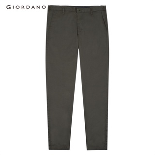 GIORDANO กางเกงขายาวผู้ชาย Mens Cotton Skinny Taper Pants 01112014