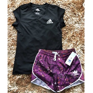 ชุดออกกำลังกายผู้หญิง Set adidas ส่งฟรี ชุดออกกำลังกายแท้