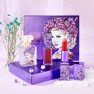 TDL Miss Orchid Makeup Set Box code075 ชุดแต่งหน้าชุดความงาม3ชิ้น
