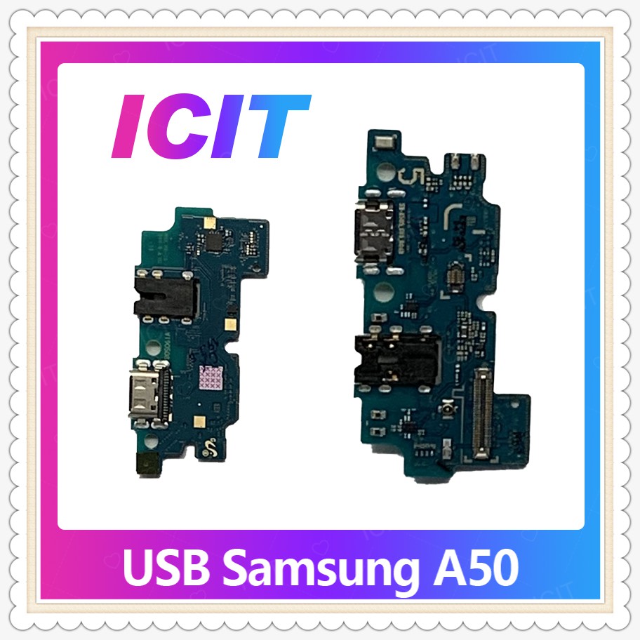 USB Samsung A50/A505 อะไหล่สายแพรตูดชาร์จ แพรก้นชาร์จ Charging Connector Port Flex Cable（ได้1ชิ้นค่ะ) ICIT-Display
