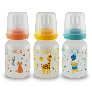 Pur ขวดนมทรงตรง 4 ออนซ์ Classic Round Bottle