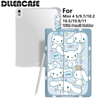 Dllencase เคส พร้อมช่องใส่ดินสอ สําหรับ Compatible For iPad 2021 Pro 11 2019 2020 10.2 7 8th Generation 2018 9.7 5 6th Mini 4 5 Air 4 10.5 10.9 A267