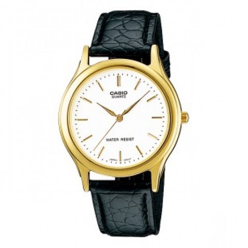 Casio นาฬิกาข้อมือผู้ชาย สีดำ สายหนัง รุ่น MTP-1093Q-7ARDF