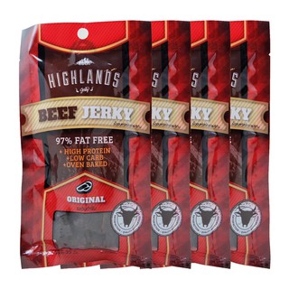 Highlands Jerky 4 ซอง เนื้อวัวอบแห้งรสต้นตำรับ