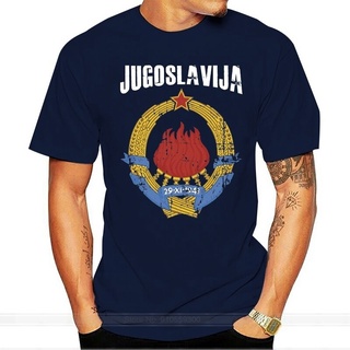 เสื้อยืดแขนสั้น คอกลม พิมพ์ลาย Jugoslavija Yugoslavia สไตล์วินเทจ สําหรับผู้ชาย