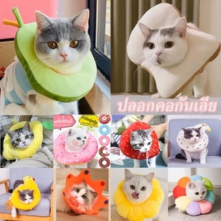 ปลอกคอกันเลีย ปลอกคอแมว สุนัข หมา ปลอกคอกันเลีย มีรูปร่างที่แตกต่างกัน กันเลียน่ารัก แบบหมอน