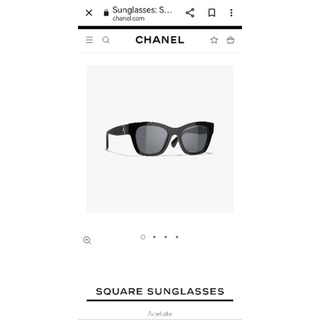 Chanel Square sunglasses​ Heart acetate logo collection 2022