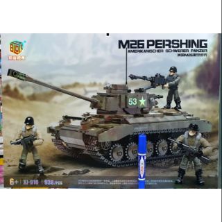 เลโก้ no910 ชุดรถถัง M26 Pershing Amerikanischer schwerer Panzer จำนวน 938 ชิ้น