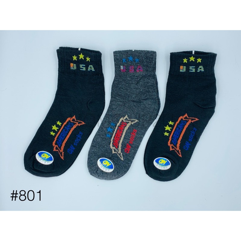 OW Socks ถุงเท้าข้อกลางสปอร์ต 801แพ็ค 12 คู่คละสี ราคา ถูกที่สุด ดีลบีเคเค แกลเลอรีภาพที่ 7